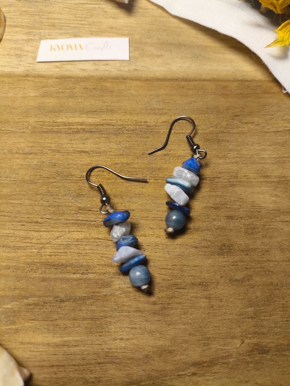 Ocean Wisdom Crystal Drop Earrings